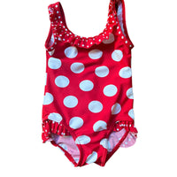 Maillot de bain pois rouge - 12 mois