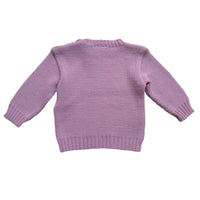 Pull jacquard lila - 6 mois