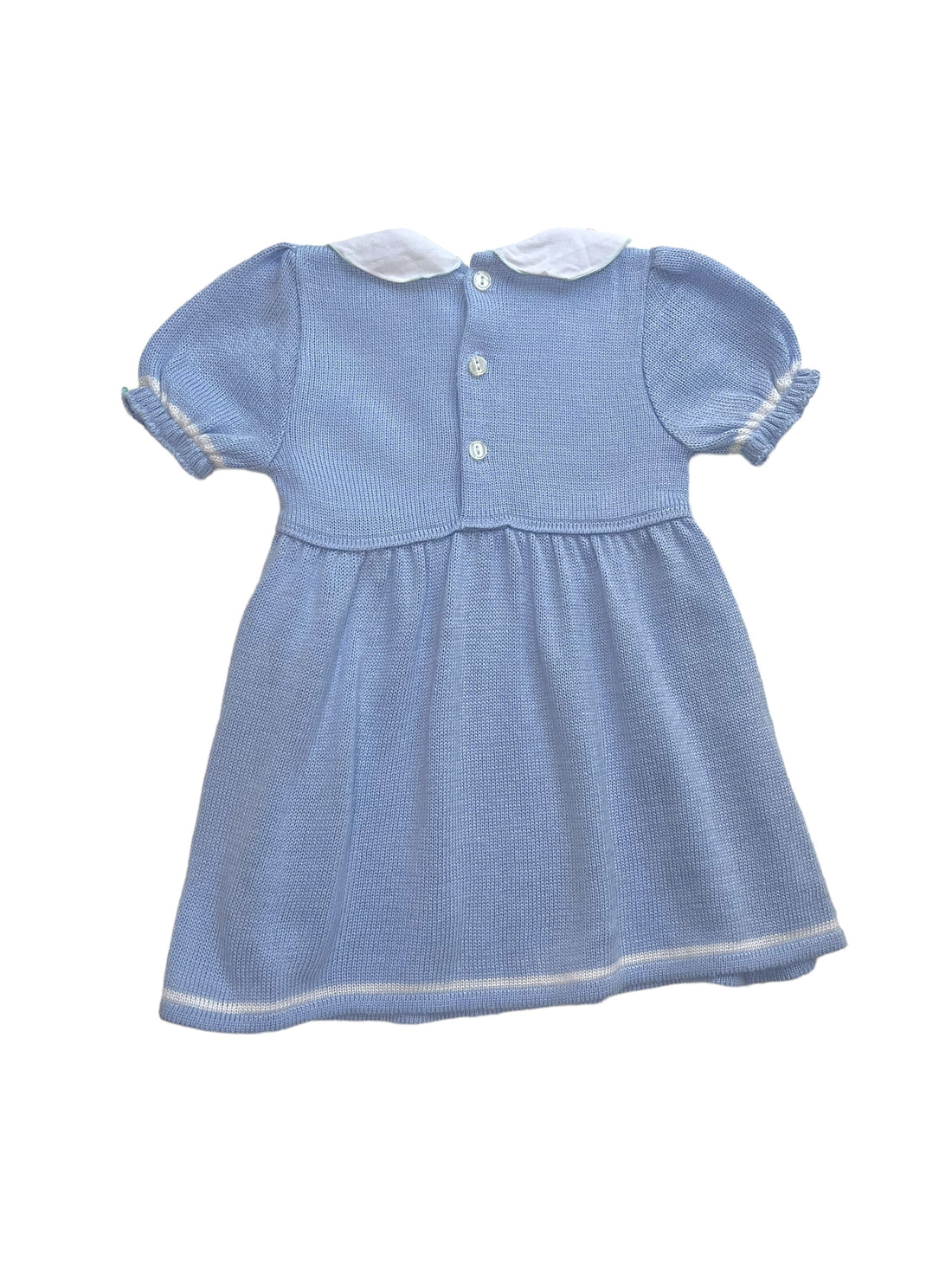 Robe tricot bleue – 12 mois