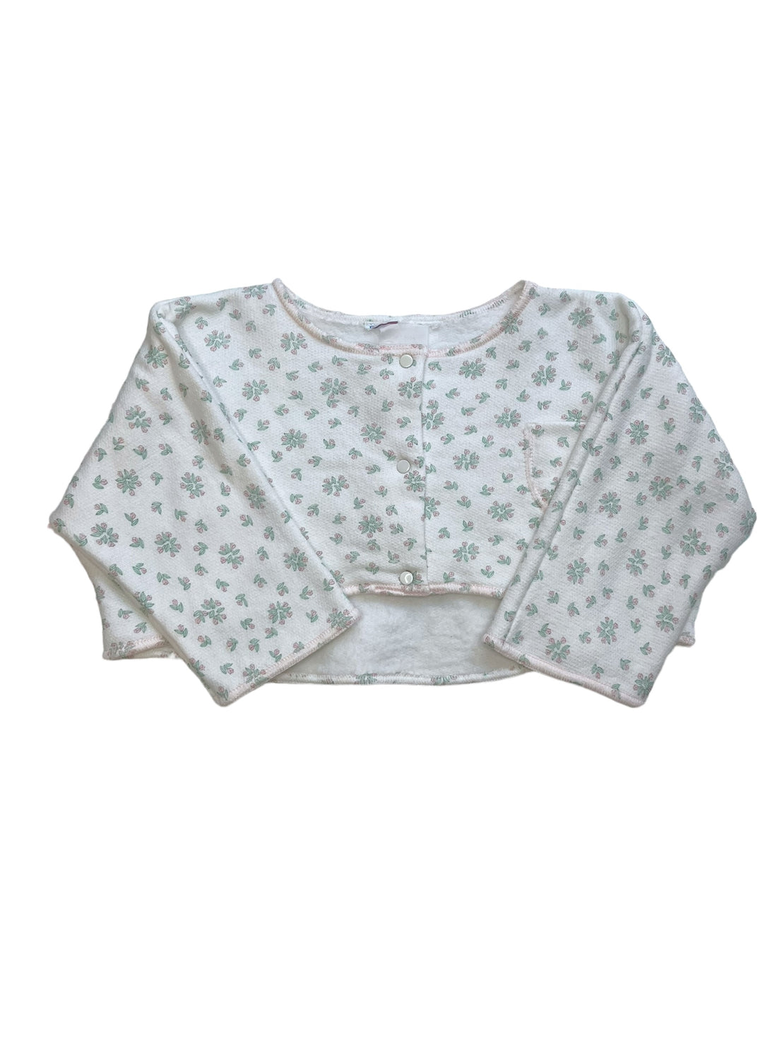 Crop top molleton fleuri - 12 mois