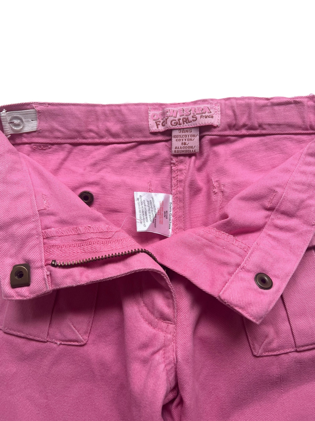 Pantalon denim rose - 3/4 ans