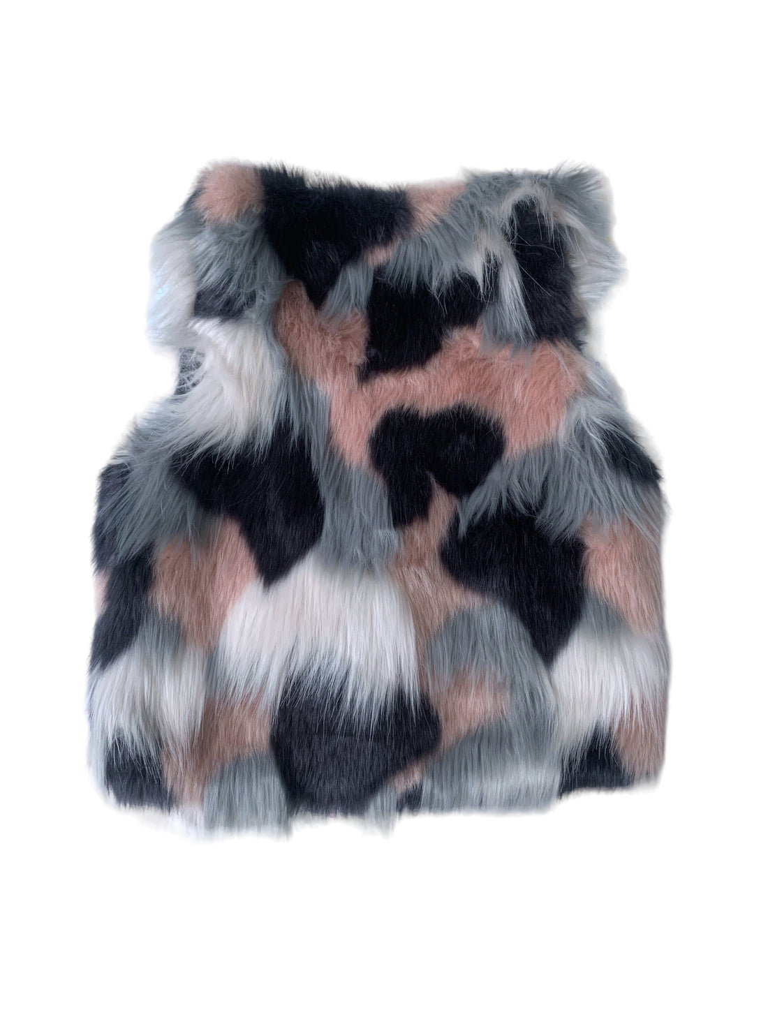 Gilet fausse fourrure multico - 6 ans