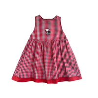 Robe carreaux Snoopy rouge - 18/24 mois