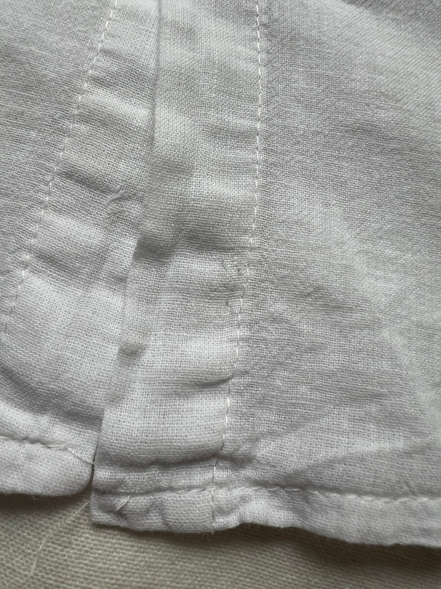 Chemise lin/coton blanche - 7 ans