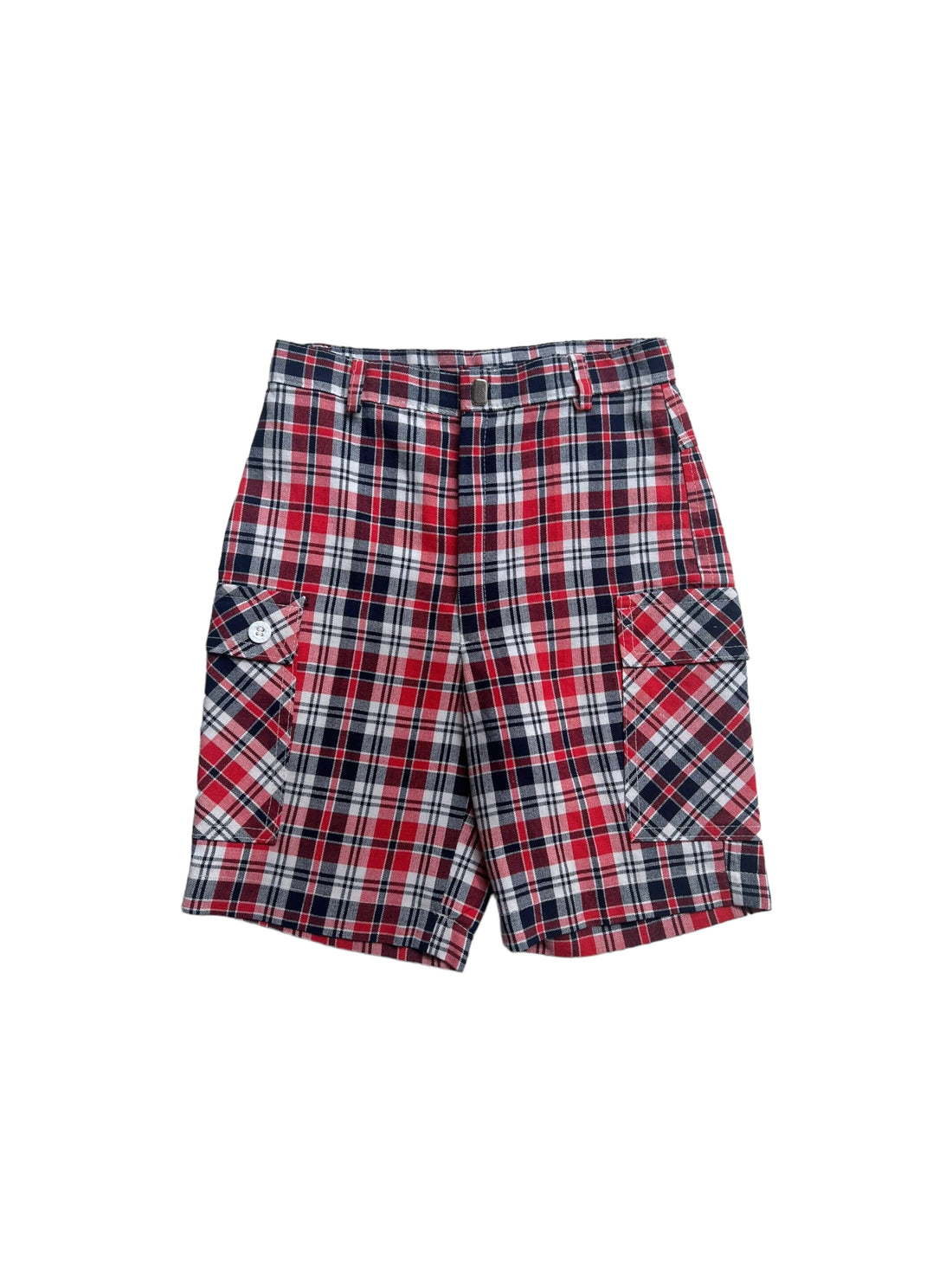 Short carreaux taille haute - 6/7 ans