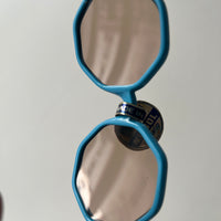 Lunettes vintage octogonales bleu - 3/4 ans