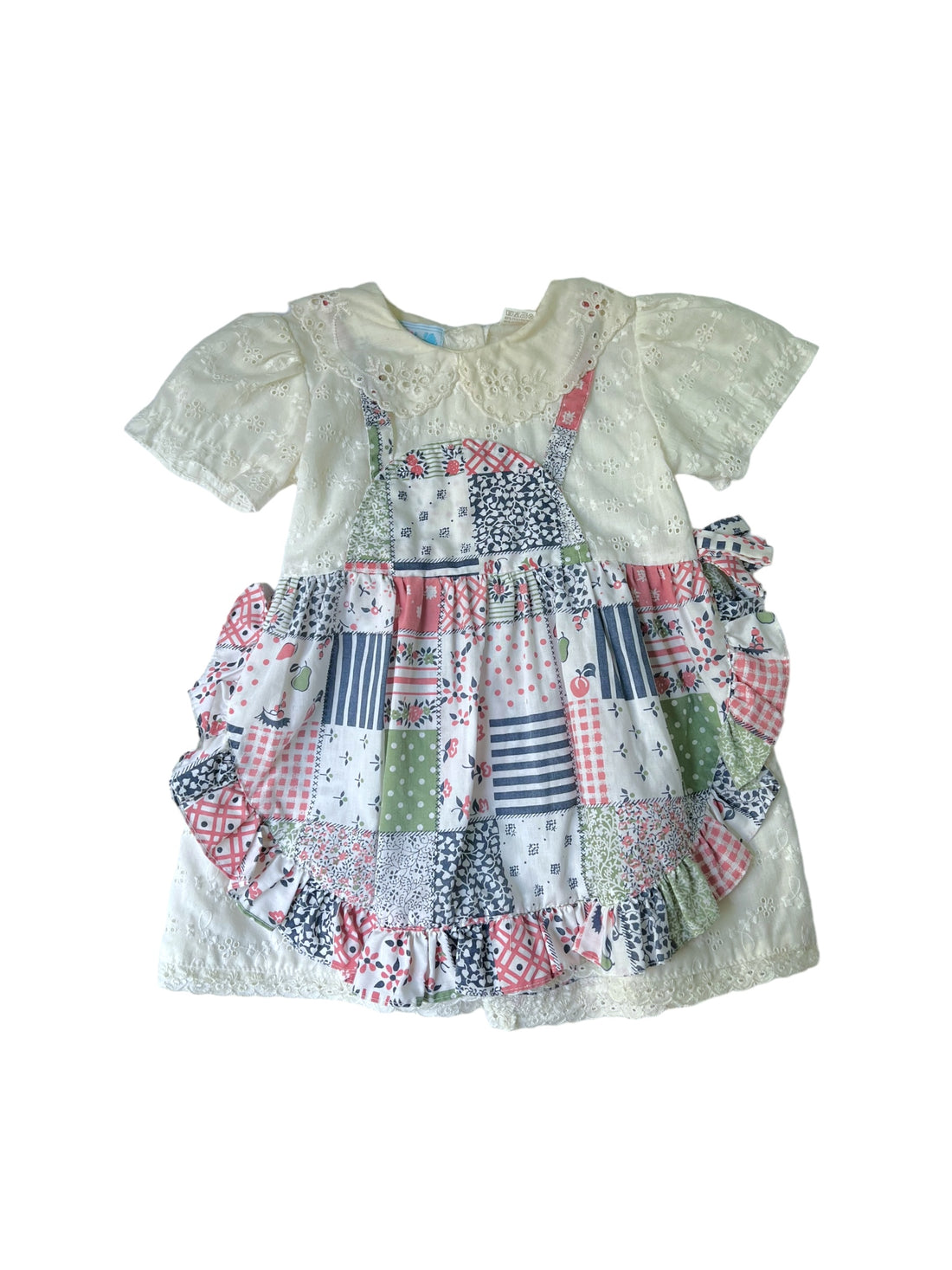 Robe tablier patchwork - 6 mois