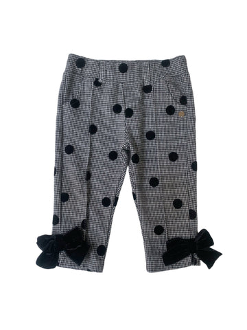 Pantalon pied de poule et pois - 12 mois