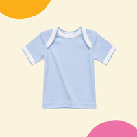 Maillot de corps court bleu - 3 mois