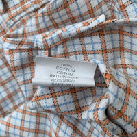 Chemise à carreaux orange - 3 ans