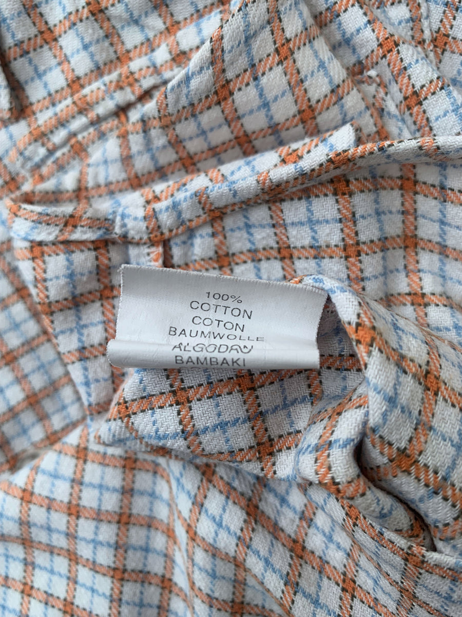 Chemise à carreaux orange - 3 ans