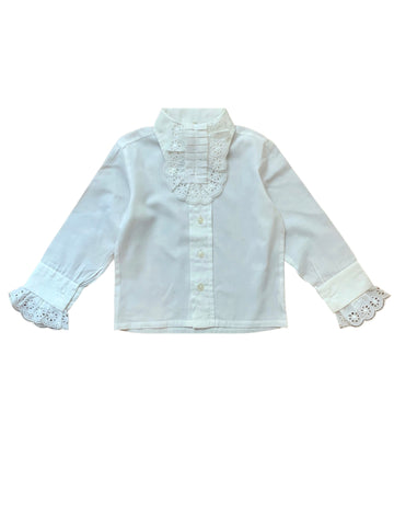 Chemise à col jabot amovible - 2 ans