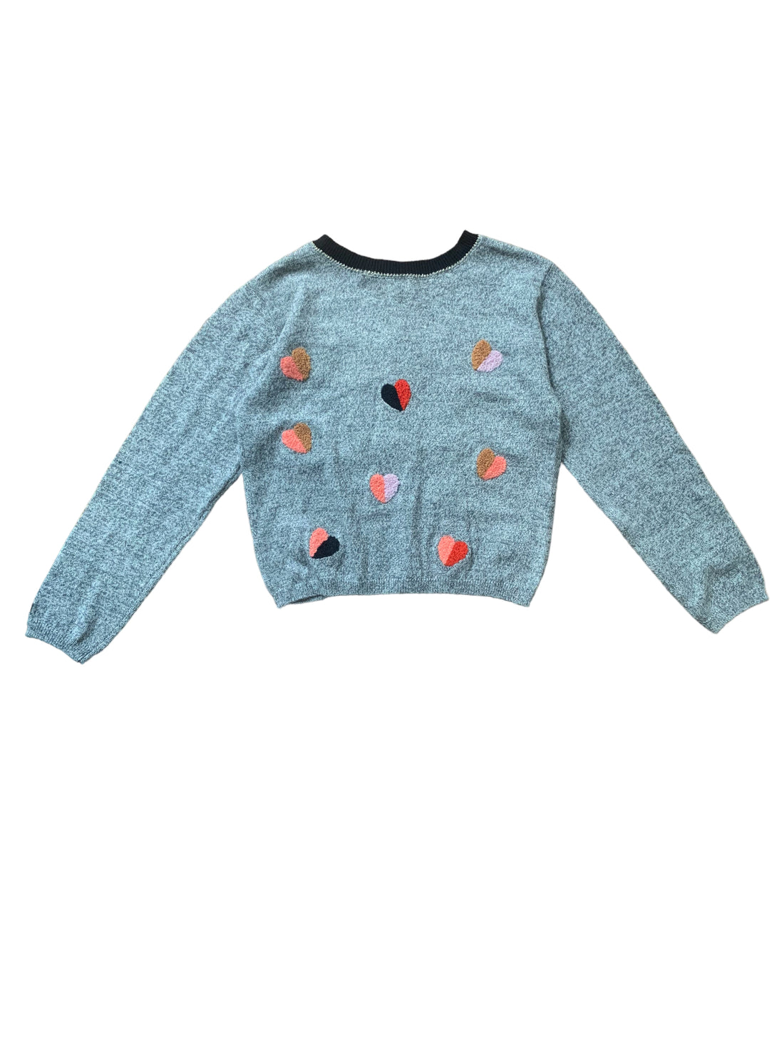 Gilet coeurs gris - 6 ans