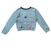 Gilet coeurs gris - 6 ans