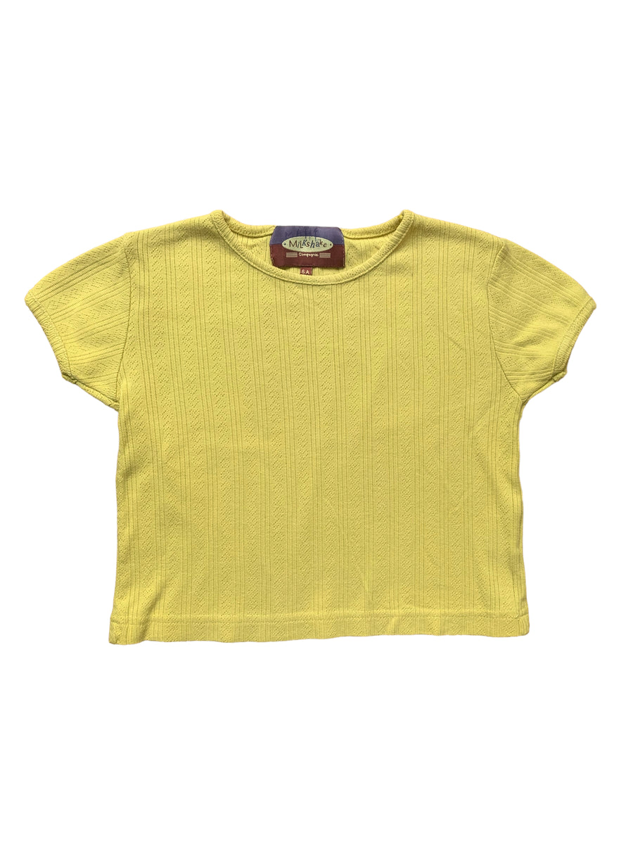 T-shirt en pointelle moutarde - 5 ans