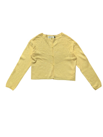 Gilet ajouré jaune - 6 ans