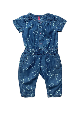 Combinaison chambray constellation - 3 mois